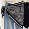 Multi-functional Floral Triangle Scarf Matching Pants Decorative Headscarf New Waist Belt  Summer