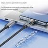 Toocki 100W C-C Super Fast Charging Transparent Display Data Cable for Huawei, Apple, Xiaomi.
