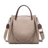 Cowhide tote bag new leather women's bag retro commuter handbag large capacity shoulder bag