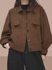2025 Women's Fashionable Workwear Denim Short Jacket - Spring & Autumn Style