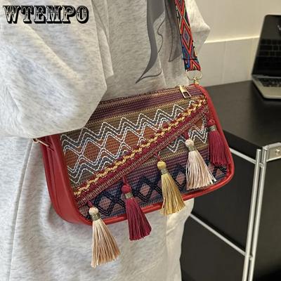 Ethnic Style Handbags Women High-end Crossbody Bags Casual Stylish Versatile Singer Shoulder Bags