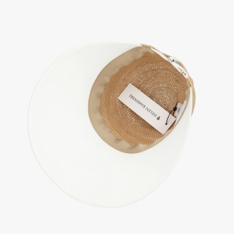 Helen Kaminski Visor Sun Cap Blaze Natural Off White Hat50530