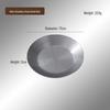 Retro Stainless Steel Round Snack Plate - Old-fashioned Barbecue Sauce Tray with Bone Dish Design