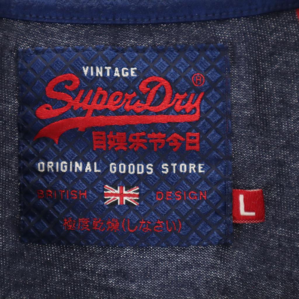 SUPERDRY Super dry Short sleeve T-shirt L Navy Men's Used