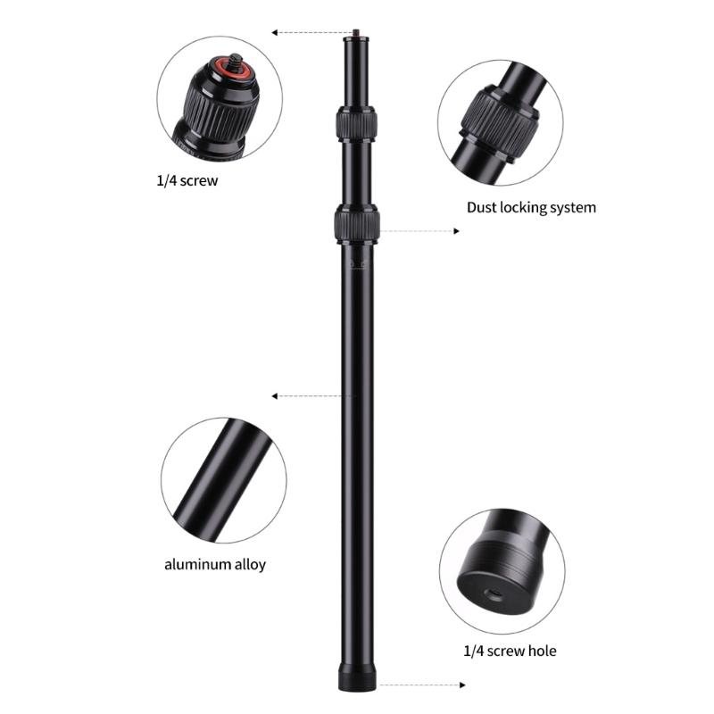 Nastavitelný držák na kameru do auta se 3 přísavkami a 1,2m ramenem pro natáčení videa z pohledu třetí osoby