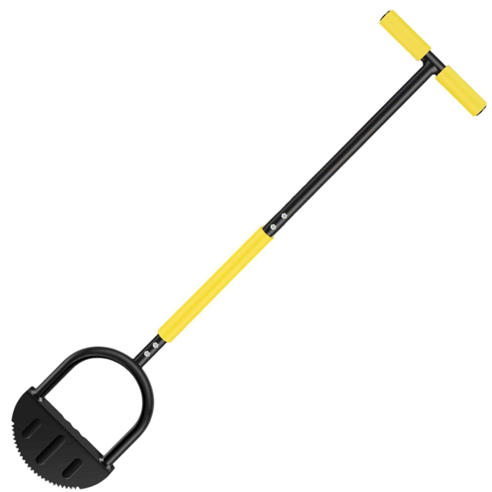 

Garden Edge Trimming Shovel, Manual Step , Half-Moon Garden Edge Tool with Handle for Maintenance, Landscaping, and Yard Care One Size чёрный