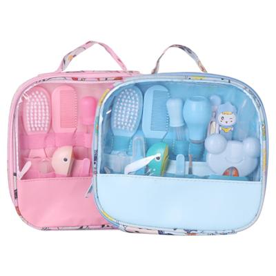 13pcs/set Baby Daily Cleaning Supplies Care Set Nasal Aspirator Nail Clippers Fingertip Toothbrush