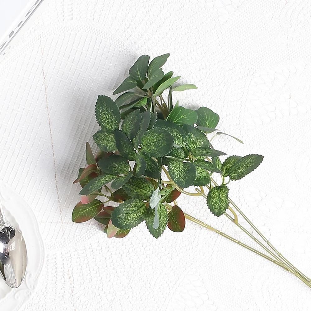6Pcs Artificial Plant Bouquet Fake Flowers for Home Decor Garden Marriage Wedding Decoration Green Plants Flower Arrangement