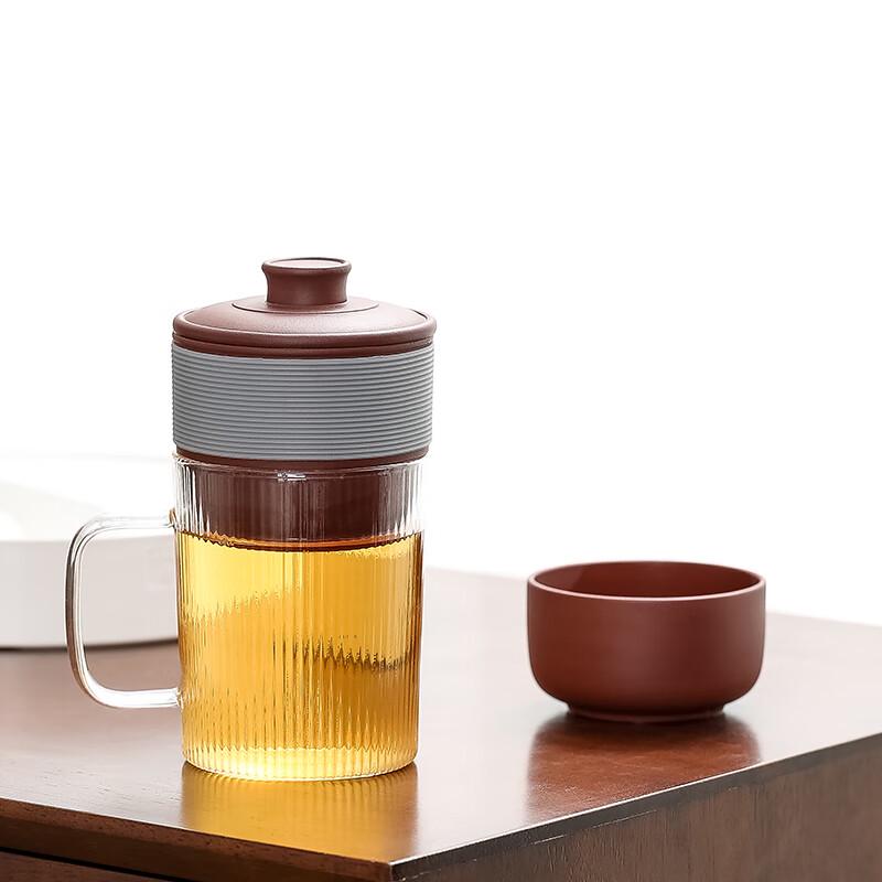 Wanchunhe Portable Zisha Glass Automatic Filter Tea Infuser Set