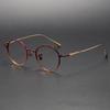 Unisex Retro Business Ultra-Light Comfortable Round Pure 100% Titanium Optical Eyewear Eyeglasses Spectacle Frame