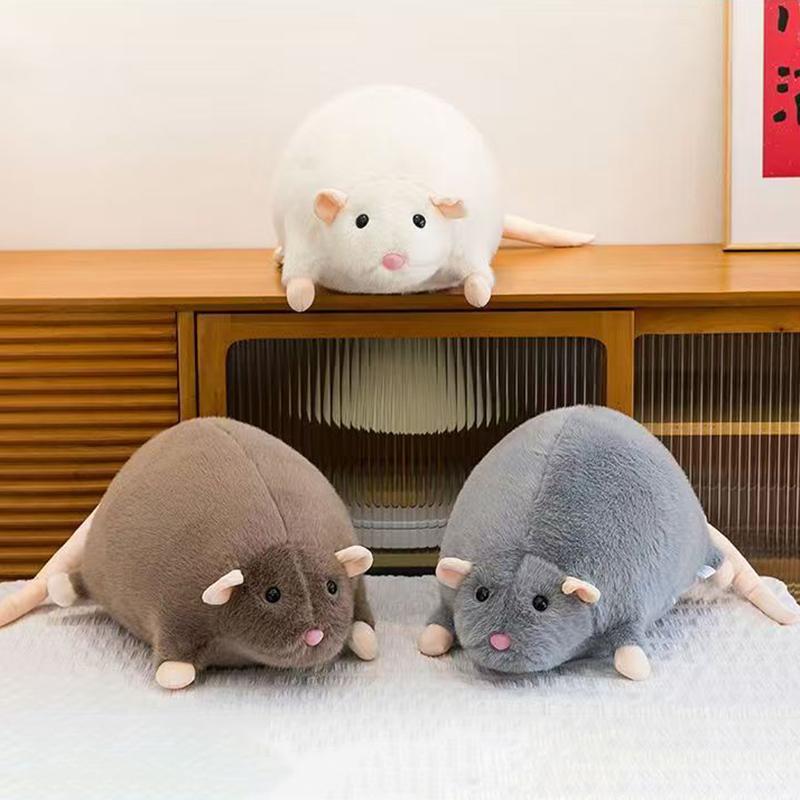 33/45Cm Mouse Doll Cartoon Flower Branch Rat Doll Soft Plush Animal Figure Throw Pillows Kids Gift Birthday Toys Hobbies