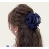 Double-sided Rose Flower Mesh Clip At The Back of The Head Shark Clip HeadwearHair Clip Hair Accessory