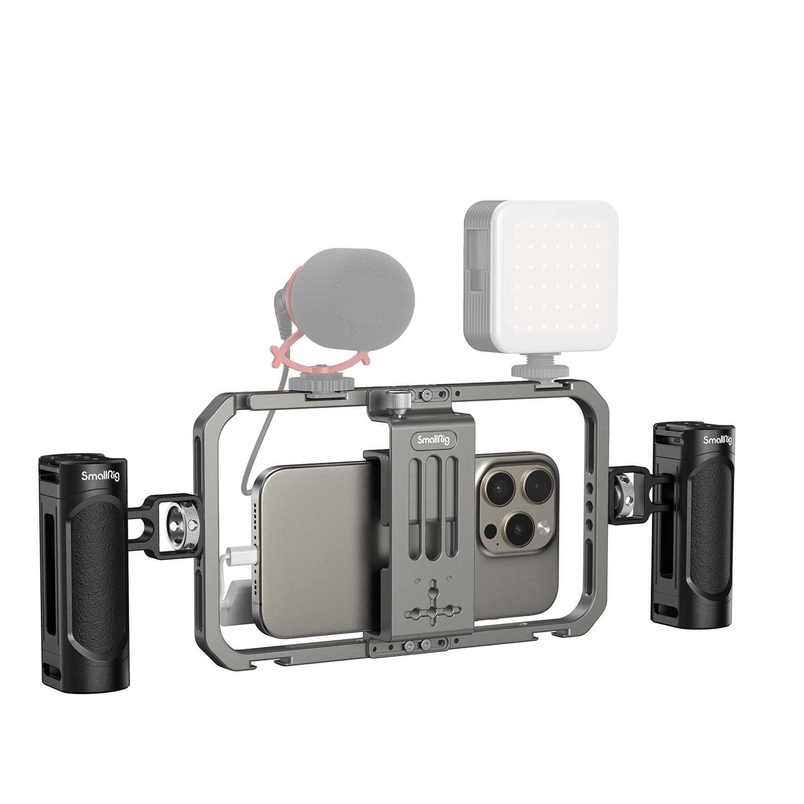 

SmallRig Smartphone Video Kit Алюминиевый Видео Rig Ручной Стабилизатор для iPhone 16 серии iPhone 15 15Pro Pro Max iPhone 14 13 Pro Max для HUAWEI