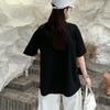 Summer 2025 Plus Size Love Letter Women's Loose T-shirt - Korean Style, Slimming, Short Sleeve