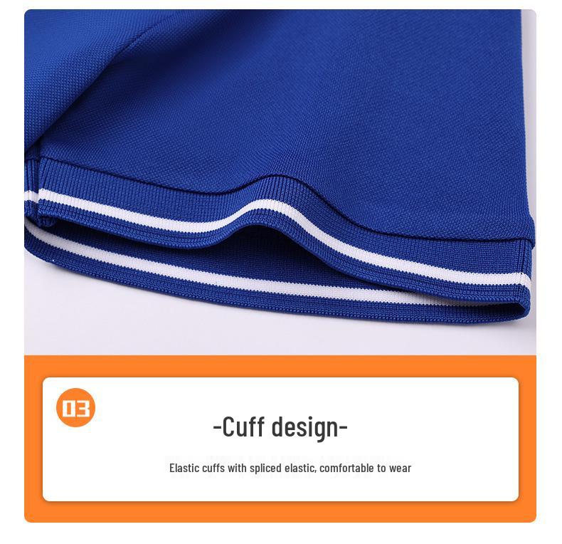 New Men's Summer Silk Cotton Polo Shirt - Custom Printed Lapel Short Sleeve Tee