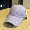 Vintage American street style simple embroidered soft-top baseball cap with deep fit for large head sizes, unisex sun protection cap