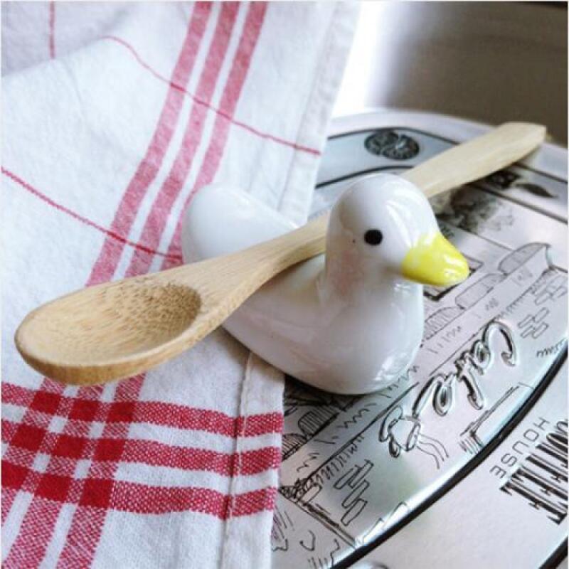 1 ceramic duck porcelain spoon rest