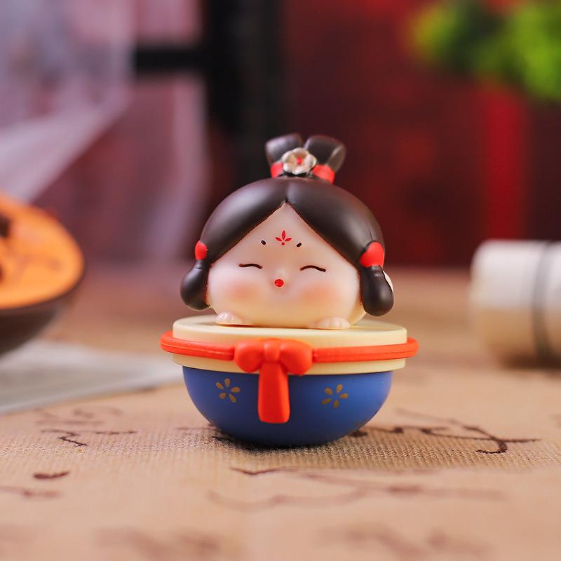 Kreativer Handyhalter im Stil der Tang-Dynastie mit Glücksbringer: Exquisites Harzornament