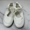 Fashion Soft Leather Casual Women Ballet Flats Lace Up Fashion Design White Black Female Mary Jane Shoes New 2024 Autumn Footwear