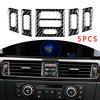 New Air Vent Outlet Trim Part Replacement Accessories Carbon Fiber Black Cover Trims E90 E92 E93 05-12 Replaces