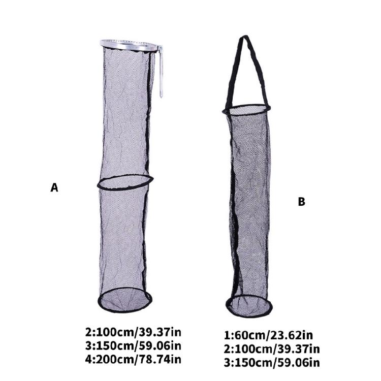 Net Baits Storage Cage for Keep Minnows Quick Dry Fishing Basket Bucket Foldable Fishing Net Holder