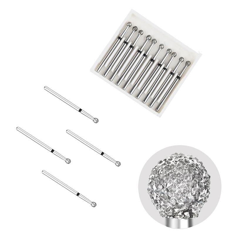 10Pcs/Box Dental Diamond Burs High Speed Handpiece 25Mm Dentist Tool Wear Resistant Lengthening Dentistry Fillings Palatal
