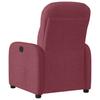 Recliner Chair Burgundy Fabric