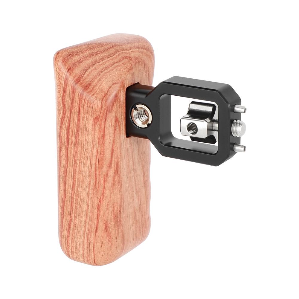 

HDRIG DSLR Camera/Monitor Cage with Wooden Side Handle, Single 1/4 Screw Position for Left/Right Handling 3912