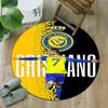 1pc Number 7 Soccer17 Carpet, Round Rug, Comfortable, Suitable for Entryways, Living Rooms, Office, And Bedrooms, Christmas Decoration