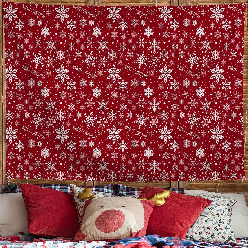 Christmas Tapestry Festive Decor Home Living Room Bedroom Background Garden Posters for Outside Large Wall Hanging Beach Towel