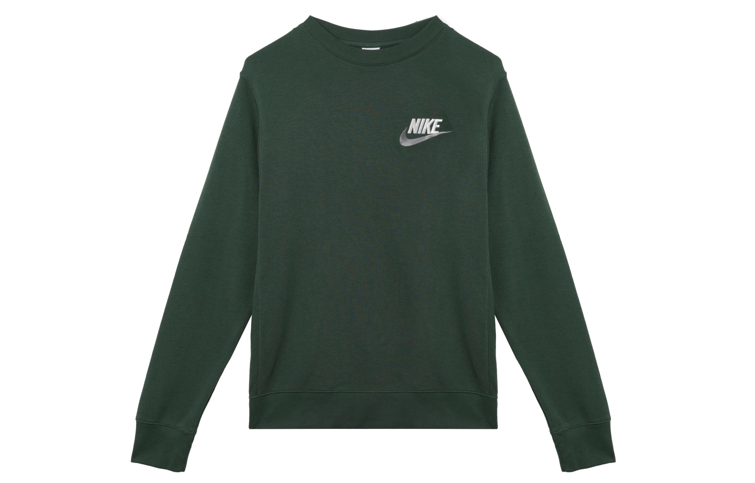 Nike Sweatshirts Unisex Green Crew Neck Moderate Other FB7685-323 XL