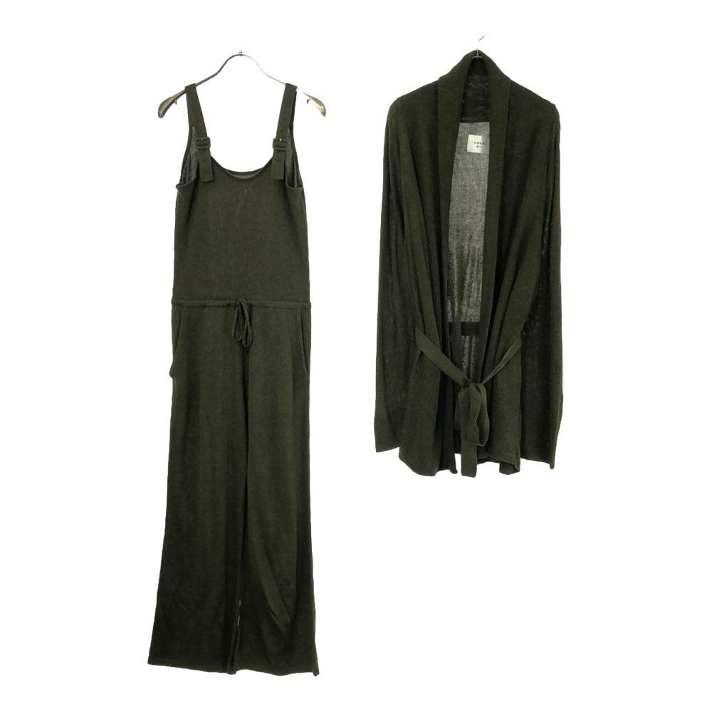 

AMERI UNDRESSED Вязаный кардиган с длинным рукавом Комплект S хаки комбинезон Женский Б/у