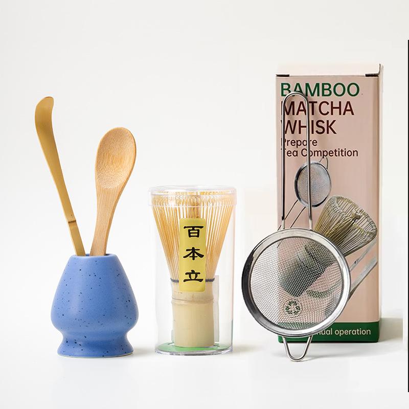 4-5PCS/set Japanese Matcha Set Safety Bamboo Buddha Tea Spoon Tea Set Indoor Tea Stirring Tools Accessories Kitchen Teaware Sets