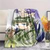 Jinshi and Maomao Print Flannel Blanket,High quality Comfortable for All Seasons,Home Decor,Warmth and Comfort,Perfect for Christmas Gifts