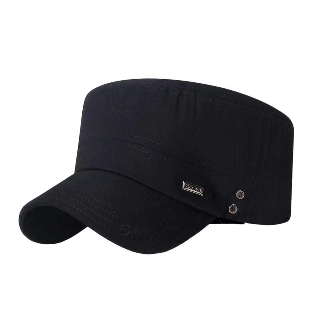 Fashion Anti-UV Fishing Hat Cotton Retro Sun Hat Casual Outdoor Sunscreen Baseball Cap Spring Summer чёрный