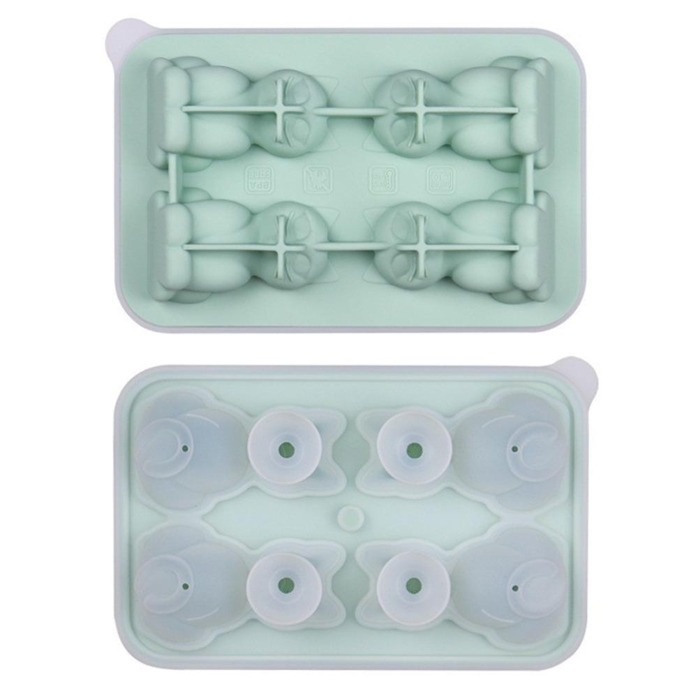 Food Grade Cat-Shaped Ice Cube Tray Convenient Cat Ice Grid Mold New Ice Making Box