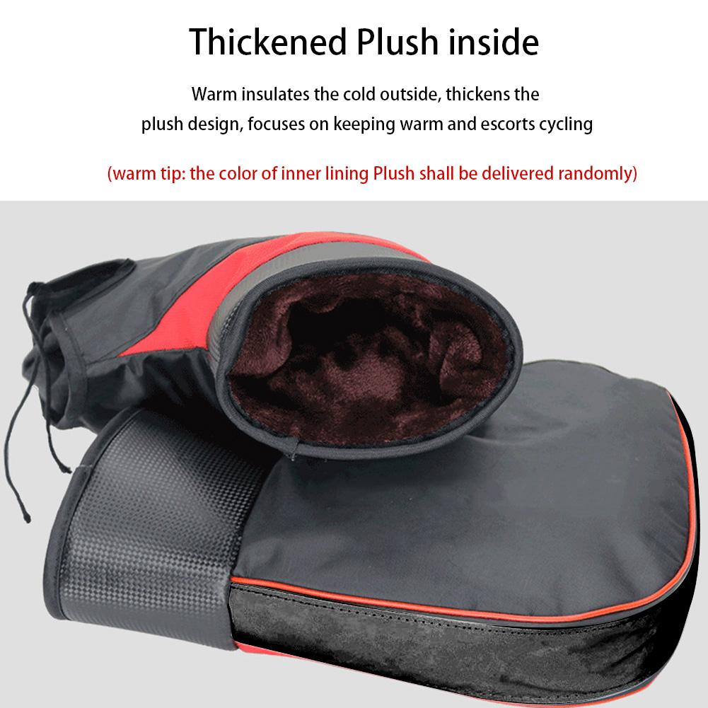 Motorcycle Handlebar Gloves Scooter Bar Cycling Gloves Coldproof Warm Bar Mittens Soft Handlebar Mittens for Motorcycle Scooter
