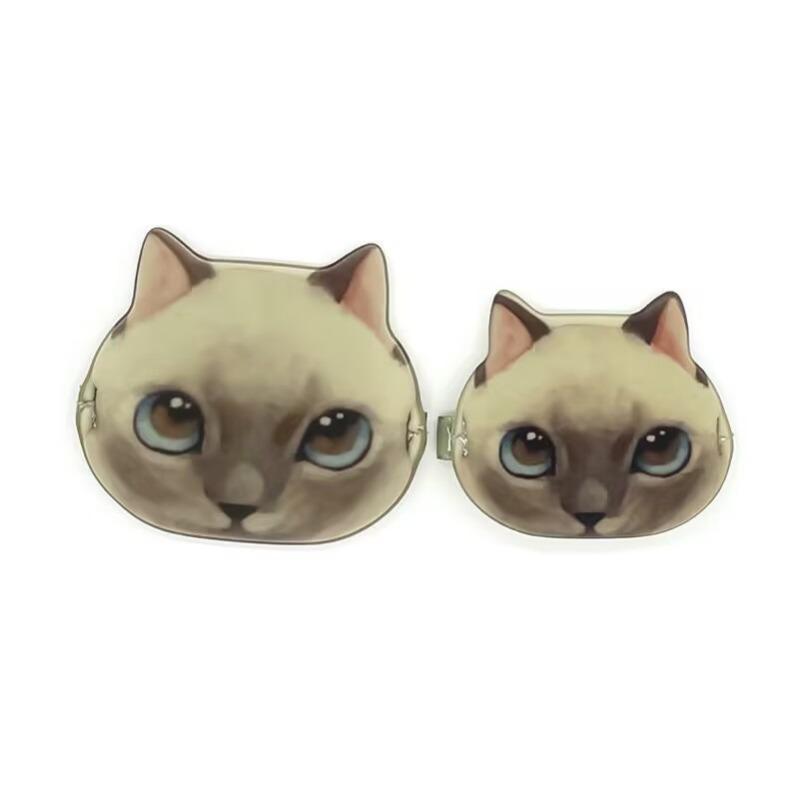 Double-sided Blue Cat Powder Puff with Hydrophobic Non-latex Egg Yolk Paste Material of The Same Type Non-toxic Powder Puff for Makeup Setting Tool.