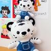 Cowboy Tiger Plush Toy With Short Pile Velvet For Kids Bedroom Decor