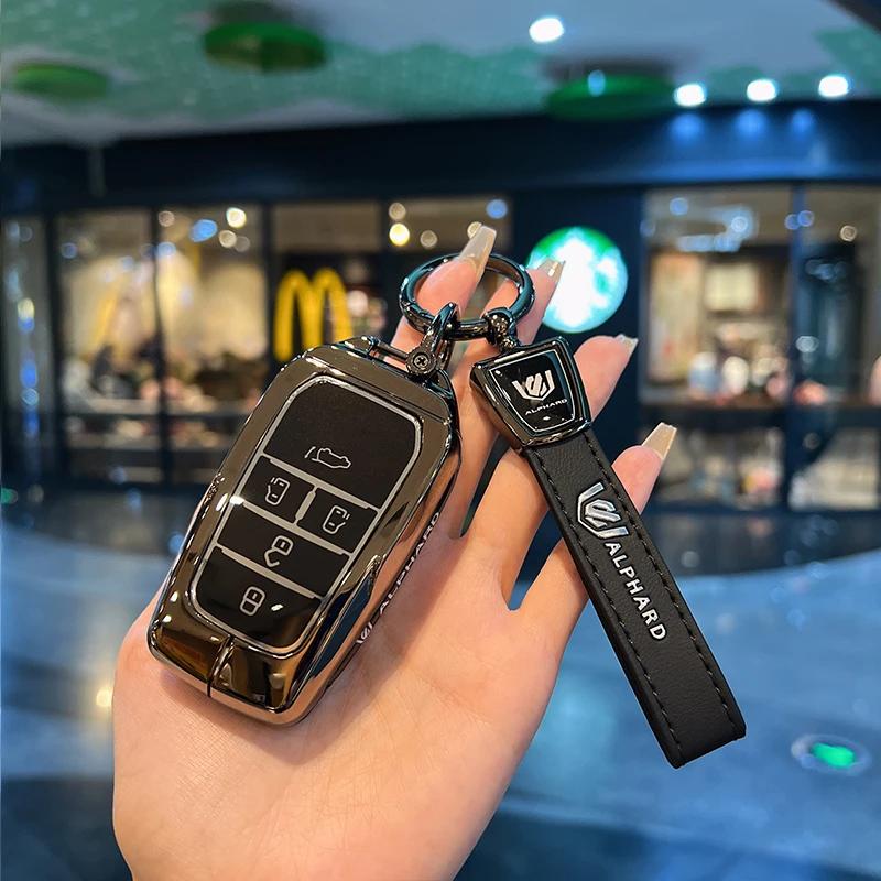 S3 Sienna Key Case 5 6 Button Hybrid Vehicles Alphard Land Cruiser 200 Key Cover Fob Holder Keyring JH3
