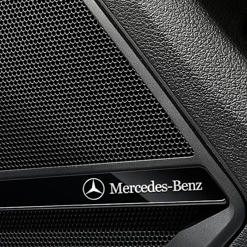 CRO1 4/10pcs Mini Metal emblem Car Stickers For Mercedes Benz AMG W212 W204 W211W168 W213 W205 W210 W124