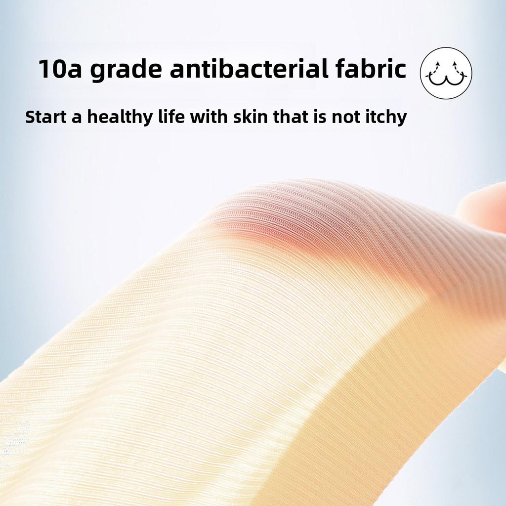 Ladies Summer Cool Feeling 10A Antibacterial Breathable Non Trace Thread Ice Silk Middle Aged Mother Underwear