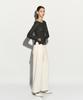RE RHEE Semi-Sheer Round Neck Top