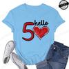 Hello Birthday TShirt for Women Clothing th Print TShirts Clothes Short Sleeve Tees Birthday Girls Party Tshirt Tops