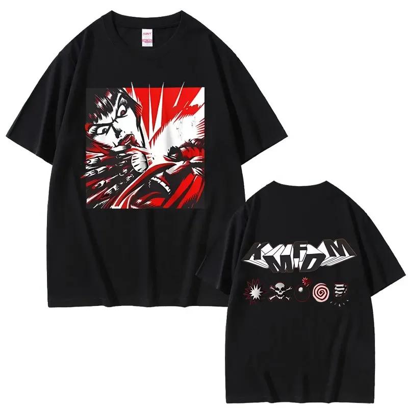 Rock Band Kmfdm Tour 97 Graphic Print Tshirt Summer Unisex Unisex Vintage Gothic Punk Streetwear Male Casual Pure Cotton T Shirts