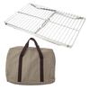 Foldable Camping Table Outdoor Folding Table Barbecue Table Steels Grilling Grate Table Cooking Grate Camping Table