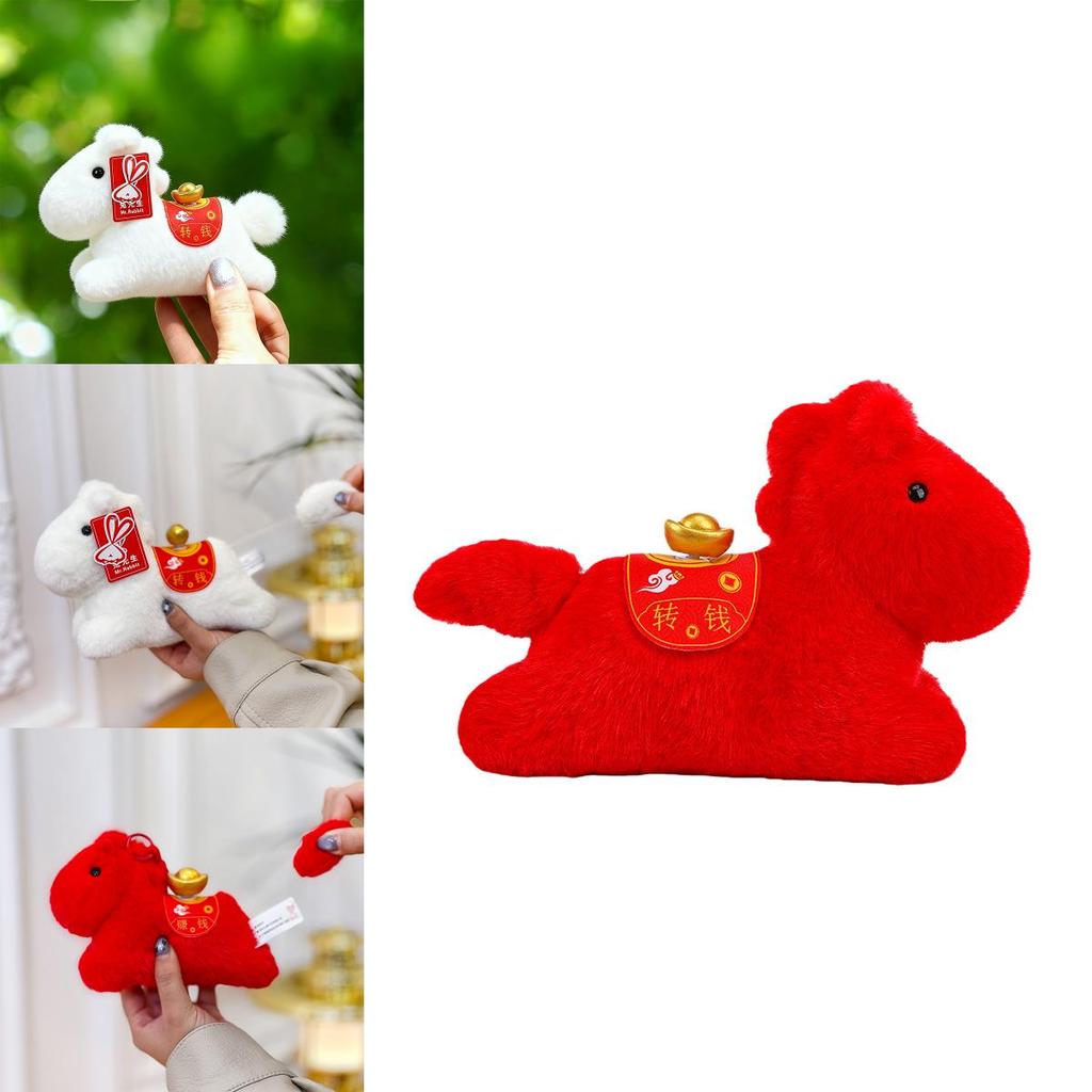 Pluszowe zwierzątko Konia z krótkim włosiem do dekoracji biurka i na prezent