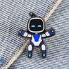 Kawaii Robot Enamel Pin Casual Game Character Badge Novelty Fun Jewelry Hats Jeans Decorative