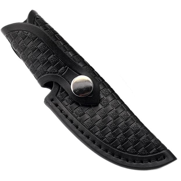 

Домашній ніж DIY Шкіряний чохол з волової шкіри Кишеня Сумка для інструментів Аксесуари своїми руками для ножа з фіксованим лезом чорний