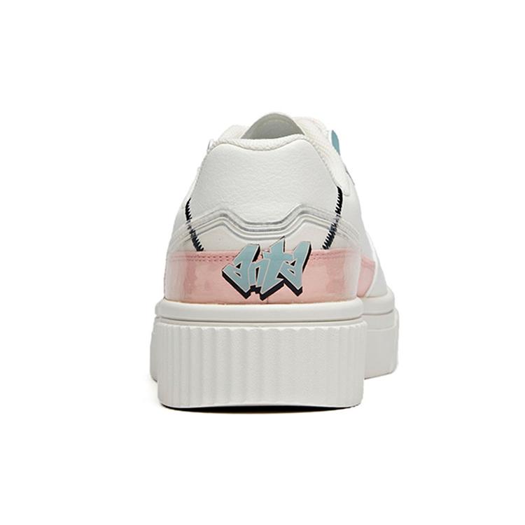 Anta Versatile Low top Skateboard Shoes Women's White Black Pink 122028064-1